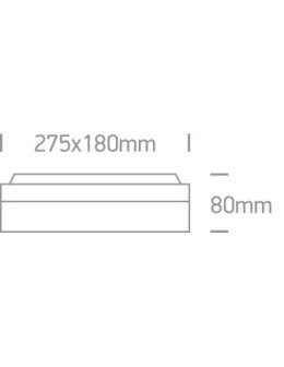 One Light rectangular plafond Soros 67208B/AN IP54 - product 2