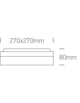 One Light outdoor square plafond Kronia 2 67210/W IP54 - product 2