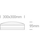 Outdoor ceiling lamps - One Light outdoor decorative plafond Eleon 67216/G IP54 - product 2