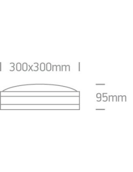 One Light plafon ozdobny zewnętrzny Eleon 67216/G IP54 - produkt 2