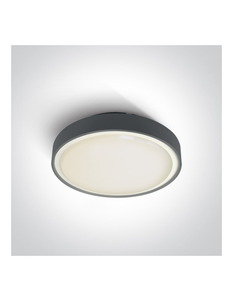 Outdoor ceiling lamps - One Light LED plafond round 36cm Poka 3 67280BN/AN/W IP65 - product kolory-swiatla.pl 1