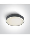 One Light plafon LED okrągły 36cm Poka 3 67280BN/AN/W IP65
