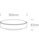 Outdoor ceiling lamps - One Light LED plafond round 36cm Poka 3 67280BN/AN/W IP65 - product 2