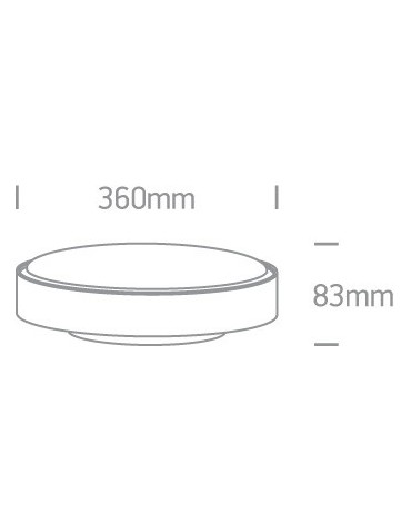 One Light plafon LED okrągły 36cm Poka 3 67280BN/AN/W IP65 - produkt 2