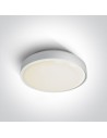 One Light plafon LED okrągły 36cm Poka 3 67280BN/W/W IP65