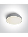 One Light plafon na zewnątrz szary 26cm Rafti 67280E/AN IP65