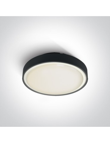 One Light LED outdoor plafond black 30cm Rafti 2 67280EA/AN IP65