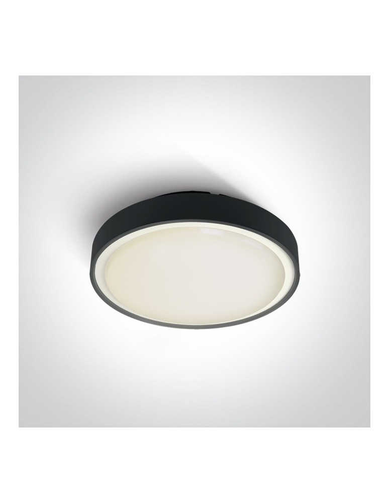 Outdoor ceiling lamps - One Light LED outdoor plafond black 30cm Rafti 2 67280EA/AN IP65 - product kolory-swiatla.pl 1