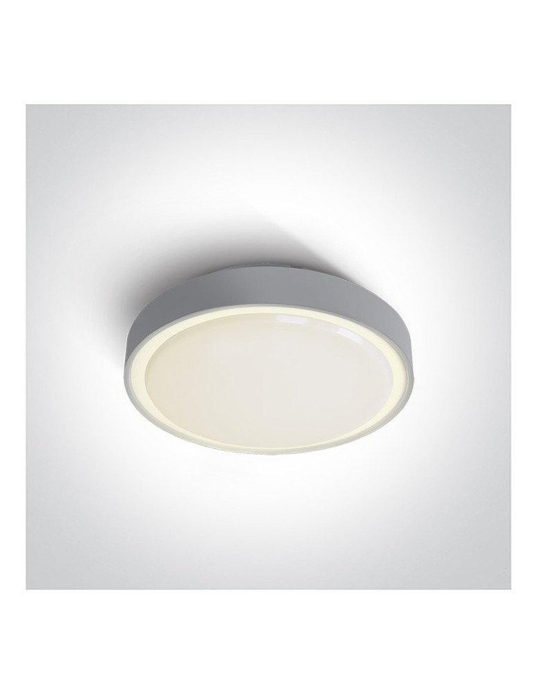 Outdoor ceiling lamps - One Light LED outdoor plafond grey 30cm Rafti 2 67280EA/AN IP65 - product kolory-swiatla.pl 1