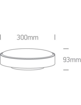 One Light LED outdoor plafond grey 30cm Rafti 2 67280EA/AN IP65 - product 2