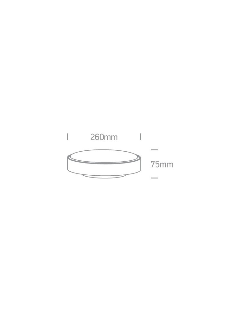 Outdoor ceiling lamps - One Light garden mounting plafond 26 cm Poka 67280N/W/C IP65 - product kolory-swiatla.pl 2