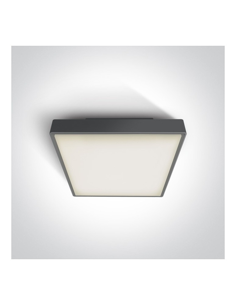 Outdoor ceiling lamps - One Light LED square outdoor plafond 30x30 Pirnari 2 67282AN/AN/W IP65 - product kolory-swiatla.pl 1