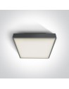 One Light plafon LED kwadratowy na zewnątrz 30x30 Pirnari 2 67282AN/AN/W IP65