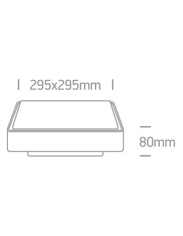 One Light LED square outdoor plafond 30x30 Pirnari 2 67282AN/AN/W IP65 - product 2