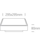 Outdoor ceiling lamps - One Light LED square outdoor plafond 30x30 Pirnari 2 67282AN/G/W IP65 - product 2