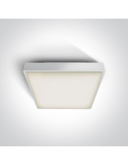 One Light plafon LED kwadratowy na zewnątrz 30x30 Pirnari 2 67282AN/W/W IP65