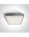 One Light plafon LED kwadratowy na zewnątrz Pirnari 3 67282BN/G/W IP65