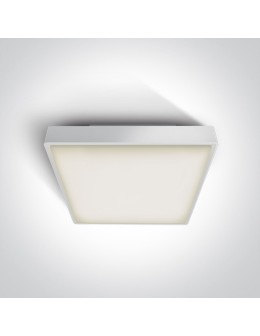 One Light plafon LED kwadratowy na zewnątrz Pirnari 3 67282BN/W/W IP65