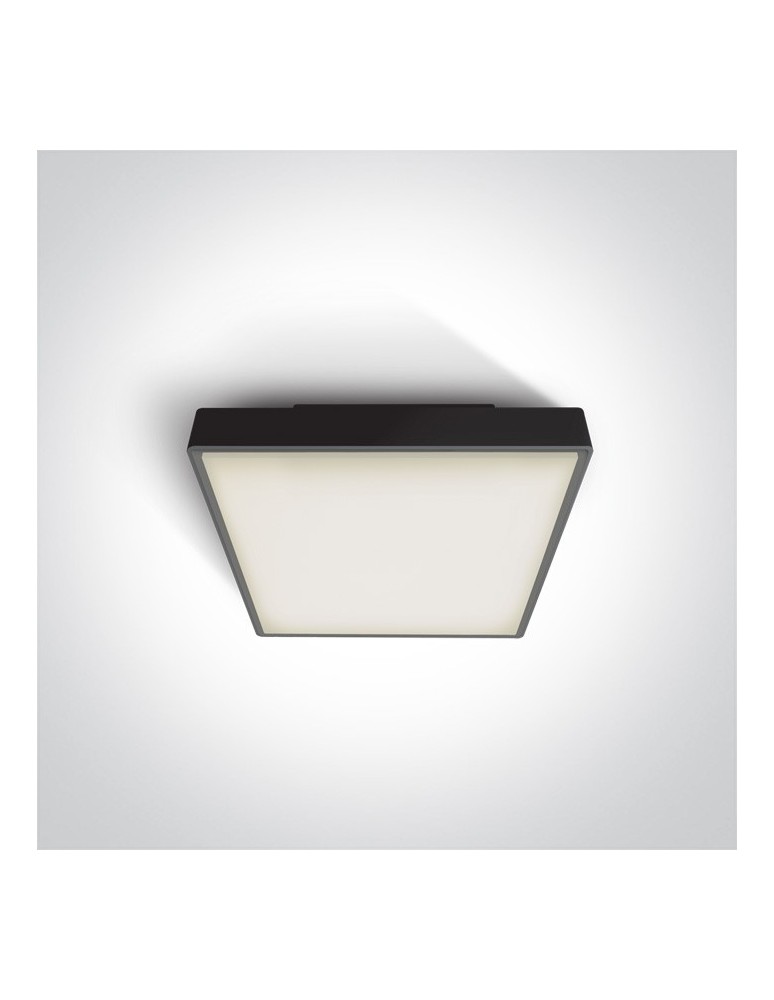 Outdoor ceiling lamps - One Light outdoor square plafond 22x22cm Miladeza 67282E/B IP65 - product kolory-swiatla.pl 1