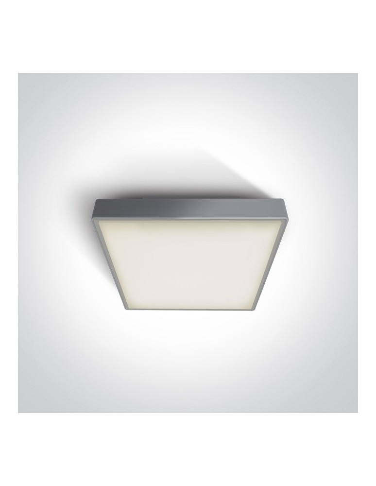 Outdoor ceiling lamps - One Light outdoor square plafond 22x22cm Miladeza 67282E/G IP65 - product kolory-swiatla.pl 1