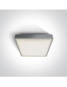 One Light plafon na zewnątrz kwadratowy 22x22cm Miladeza 67282E/G IP65