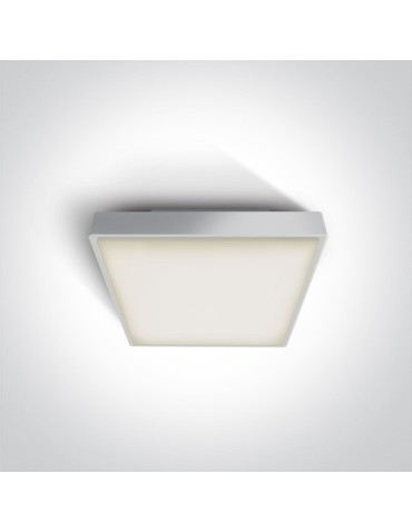 One Light outdoor square plafond 22x22cm Miladeza 67282E/W IP65