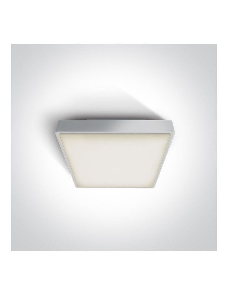 Outdoor ceiling lamps - One Light outdoor square plafond 22x22cm Miladeza 67282E/W IP65 - product kolory-swiatla.pl 1