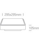 Outdoor ceiling lamps - One Light square 30 cm outdoor plafond Warkiza 67282EA/G IP65 - product 2