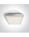 One Light plafon kwadratowy 30 cm na zewnątrz Warkiza 67282EA/W IP65
