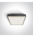 Outdoor ceiling lamps - One Light square plafond 22 cm anthracite Pirnari 67282N/AN/W IP65 - product 1
