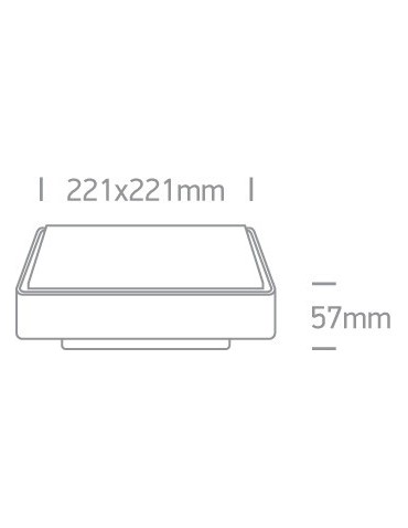 One Light square plafond 22 cm anthracite Pirnari 67282N/AN/W IP65 - product 2