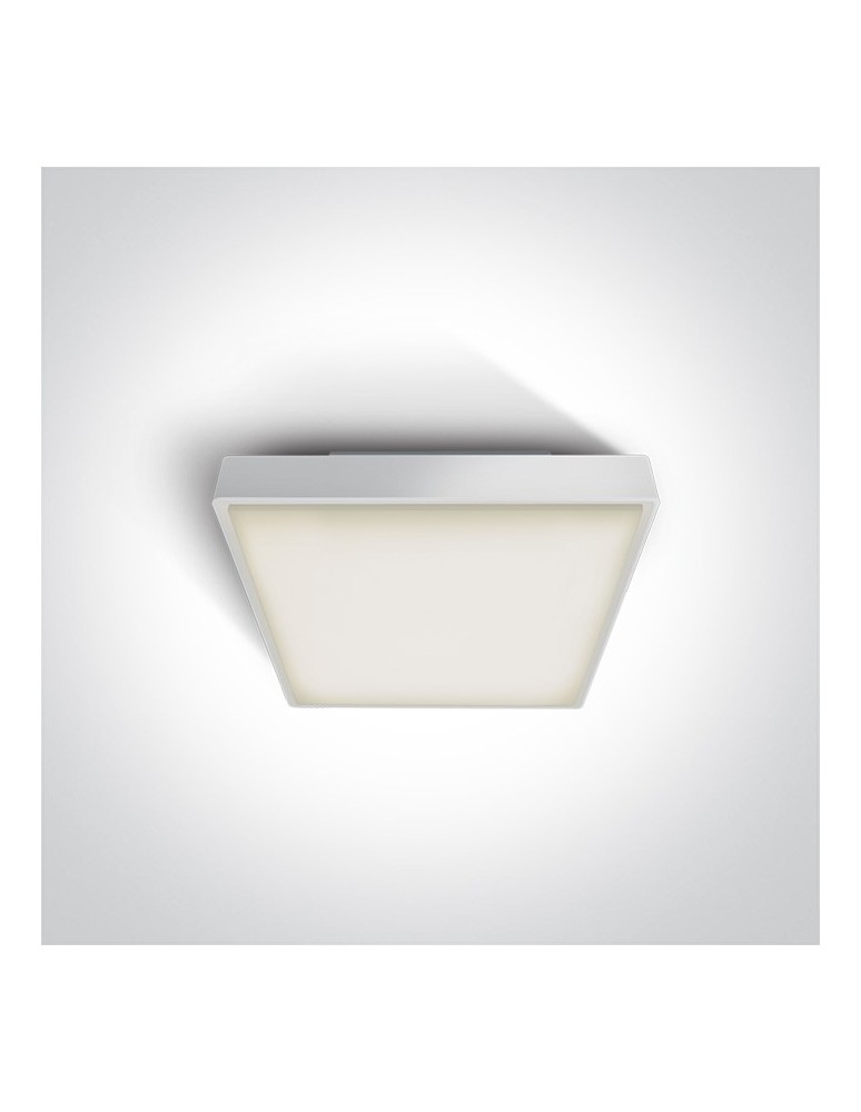Outdoor ceiling lamps - One Light square plafond 22 cm white Pirnari 67282N/W/W IP65 - product kolory-swiatla.pl 1