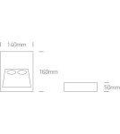 Lamps for path lighting - One Light façade wall lamp modern Kastella 67304/G/W IP54 - product 2