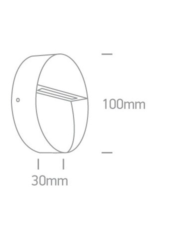 One Light kinkiet LED okrągły antracyt do mieszkania ogrodu Platonas 67359/AN/W IP54 - produkt 2