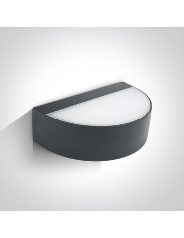 One Light kinkiet półokrągły na ścianę elewację Patima 67362B/AN/W IP54