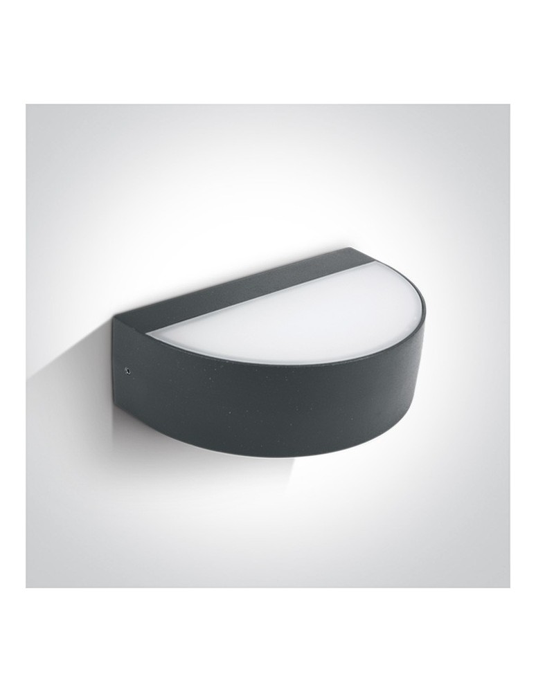 Outdoor wall lamps - One Light semi-circular wall sconce for facade Patima 67362B/AN/W IP54 - product kolory-swiatla.pl 1
