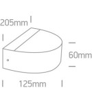 Outdoor wall lamps - One Light semi-circular wall sconce for facade Patima 67362B/AN/W IP54 - product 2