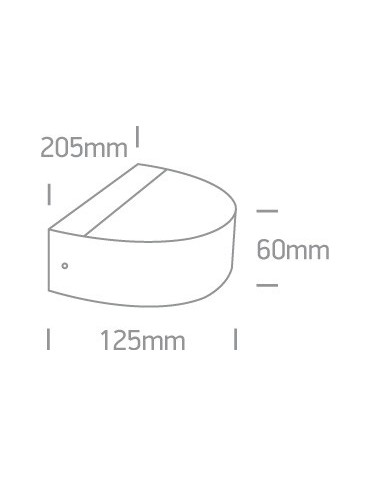 One Light kinkiet półokrągły na ścianę elewację Patima 67362B/AN/W IP54 - produkt 2