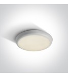 Outdoor ceiling lamps - One Light white LED plafond 25 cm outdoor indoor Livisi 67366/W/C IP54 - product 1