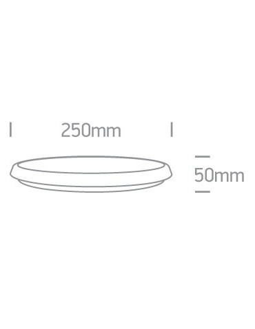 One Light white LED plafond 25 cm outdoor indoor Livisi 67366/W/W IP54 - product 2