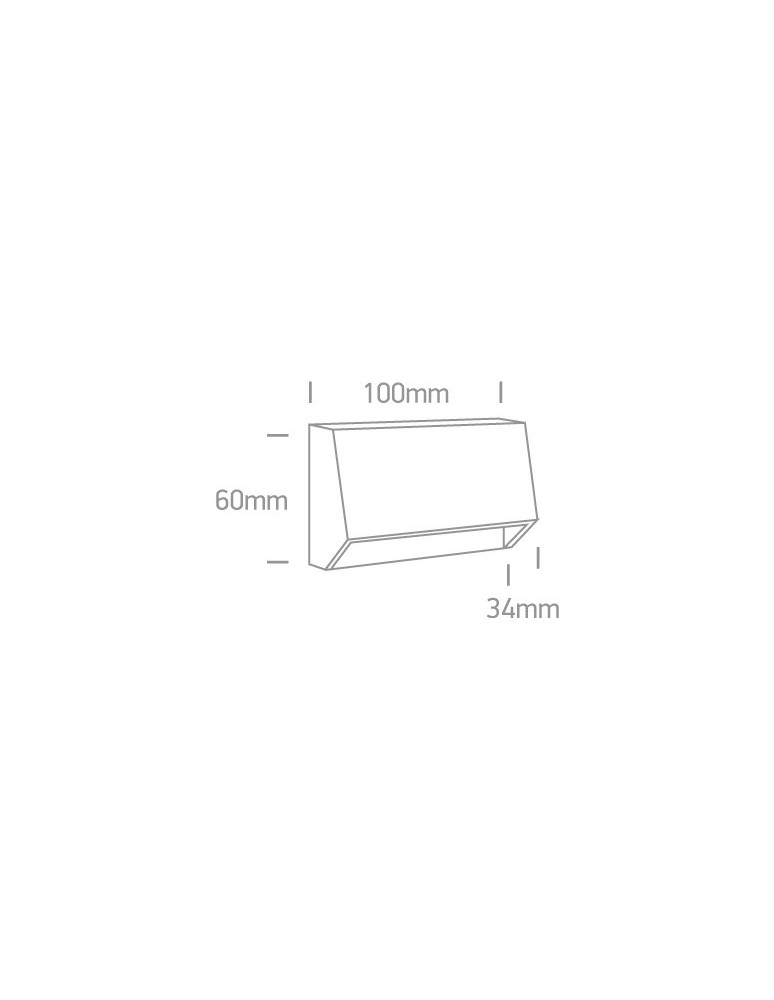Lamps for path lighting - One Light weatherproof LED wall lamp home garden Diminio 67386A/AN/W IP65 - product kolory-swiatla.pl 2