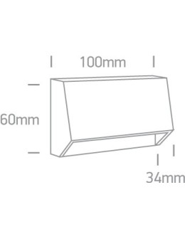 One Light weatherproof LED wall lamp home garden Diminio 67386A/AN/W IP65 - product 2
