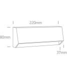 Lamps for path lighting - One Light weatherproof LED wall lamp home garden Diminio 67386C/W/W IP65 - product 2