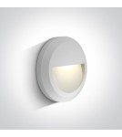 Lamps for path lighting - One Light LED wall lamp circular decorative Kefalari 67388A/W/W IP65 - product 1