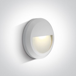 One Light kinkiet LED okragły ozdobny Kefalari 67388A/W/W IP65