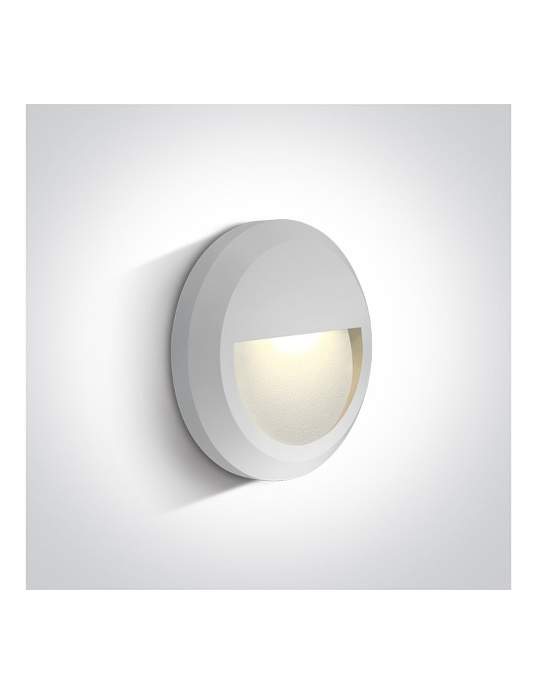 Lamps for path lighting - One Light LED wall lamp circular decorative Kefalari 67388A/W/W IP65 - product kolory-swiatla.pl 1