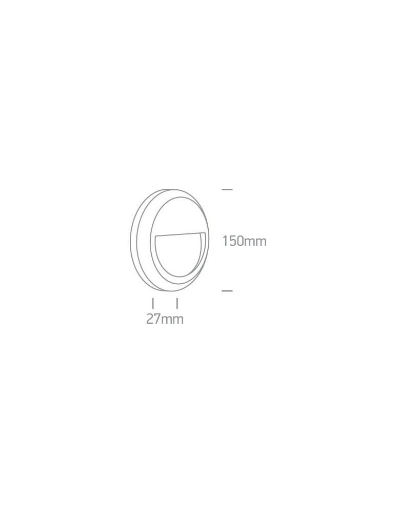 Lamps for path lighting - One Light LED wall lamp circular decorative Kefalari 67388A/W/W IP65 - product kolory-swiatla.pl 2
