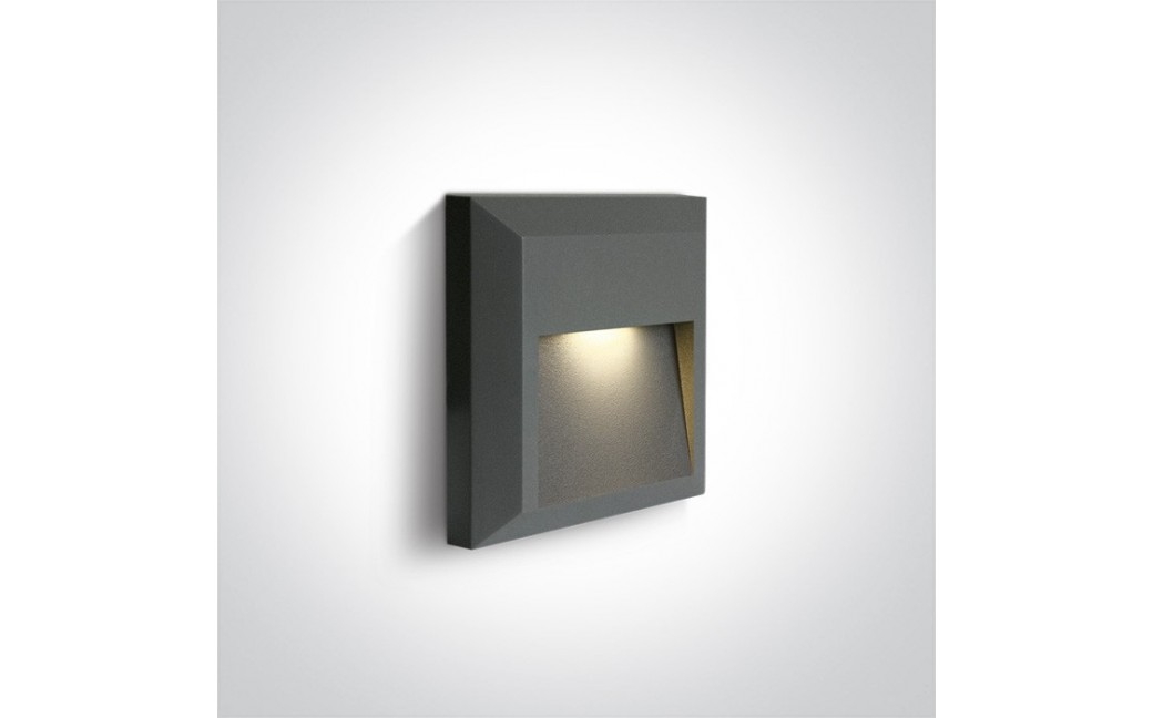 One Light kinkiet LED dom ogród elewacja Kesario 67388B/AN/W IP65