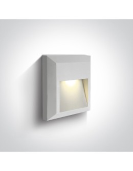 One Light kinkiet LED dom ogród elewacja Kesario 67388B/W/W IP65