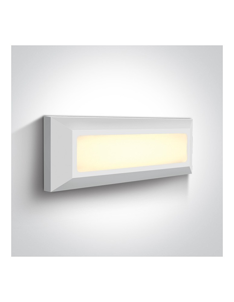 Lamps for path lighting - One Light rectangular LED wall lamp home garden store Killini 67394/W/W IP65 - product kolory-swiatla.pl 1